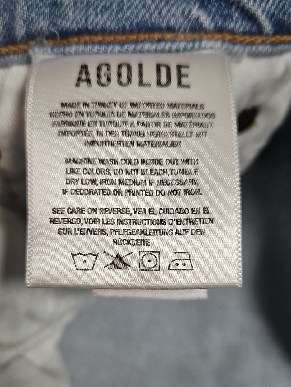 Agolde Riley Crop Light Wash Women's Straight Leg Jeans Size 30 - Picture 11 of 14